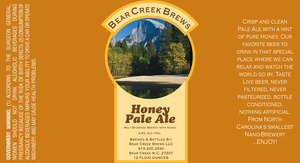 Bear Creek Brews Honey Pale