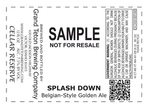 Grand Teton Brewing Company Splash Down March 2014