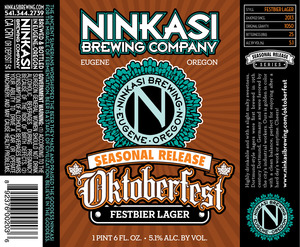 Ninkasi Brewing Company Oktoberfest