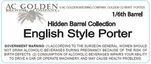 Hidden Barrel Collection English Style Porter