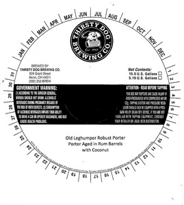 Thirsty Dog Brewing Co Old Leghumper Robust Porter March 2014