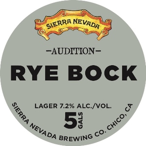Sierra Nevada Audition Rye Bock March 2014