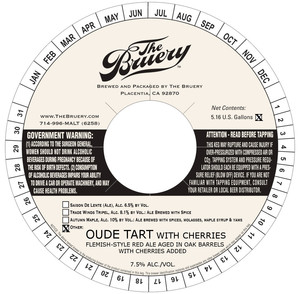 The Bruery Oude Tart (with Cherries)