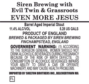 Siren Brewing Even More Jesus March 2014