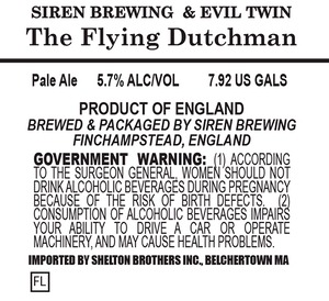 Siren Brewing The Flying Dutchman