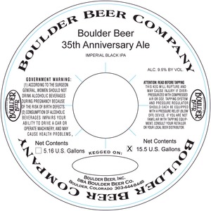 Boulder Beer 35th Anniversary Ale March 2014
