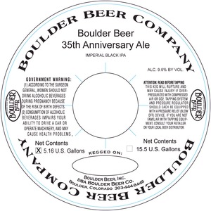 Boulder Beer 35th Anniversary Ale March 2014