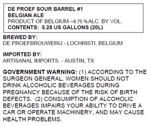 De Proef Sour Barrel # 1 March 2014