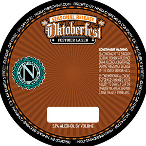 Ninkasi Brewing Company Oktoberfest March 2014