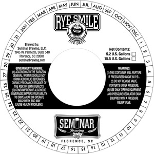 Seminar Brewing Rye Smile