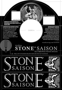 Stone Brewing Co Stone Saison March 2014
