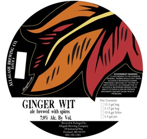 Allagash Brewing Company Ginger Wit March 2014