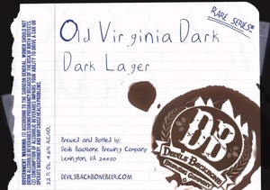 Devils Backbone Brewing Company Old Virginia Dark March 2014