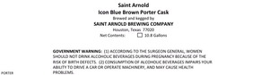 Saint Arnold Brewing Company Icon Blue Brown Porter Cask March 2014