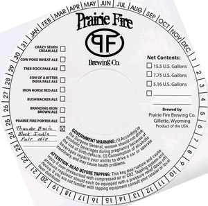 Prairie Fire Brewing Company Thunder Basin Black