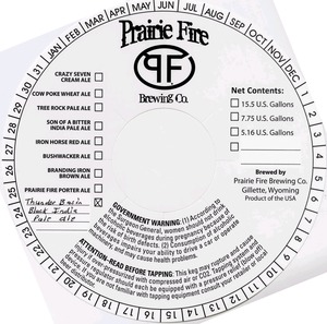 Prairie Fire Brewing Company Thunder Basin Black March 2014