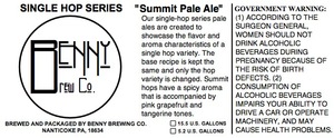 Benny Brew Co. Summit Pale Ale March 2014