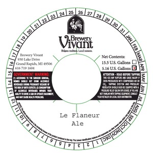 Brewery Vivant Le Flanuer March 2014