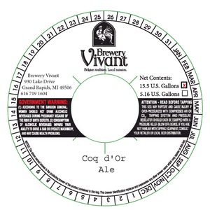 Brewery Vivant Coq D'or