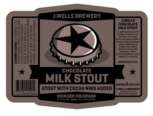 J. Wells Brewery Chocolate Milk Stout April 2014