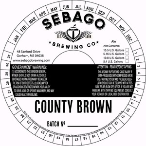 Sebago Brewing Company County Brown