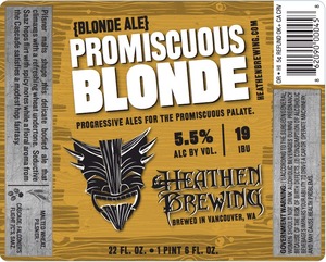 Heathen Brewing Promiscuous Blonde