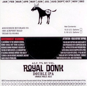 Ass Kisser Beverage Co. Royal Donk