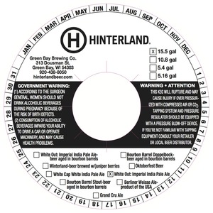 Hinterland White Out Imperial India Pale March 2014
