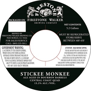 Firestone Walker Brewing Company Stickee Monkee