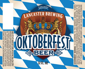 Lancaster Brewing Company Oktoberfest March 2014
