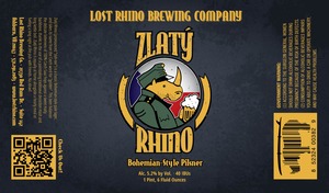 Lost Rhino Brewing Company Zlaty Rhino March 2014