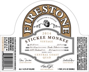 Firestone Walker Brewing Company Stickee Monkee