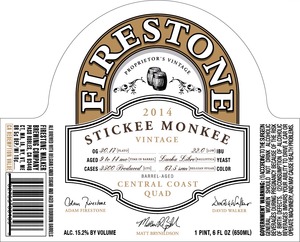 Firestone Walker Brewing Company Stickee Monkee