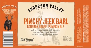 Anderson Valley Brewing Company Pinchy Jeek Barl March 2014