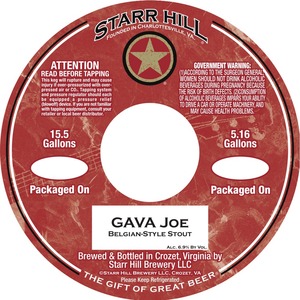 Starr Hill Gava Joe April 2014