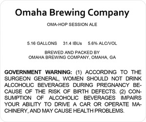 Omaha Brewing Company Oma-hop Session March 2014