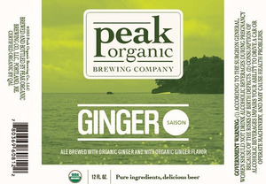 Peak Organic Ginger Saison March 2014