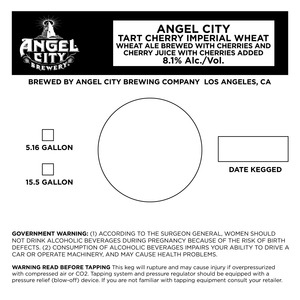 Angel City Brewery Tart Cherry Imperial Wheat