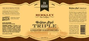 Berkley Beer Company Triple April 2014