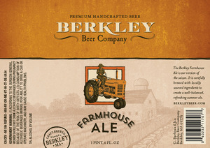 Berkley Beer Company Farmhouse Ale March 2014