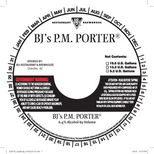 Bj's P.m. Porter April 2014