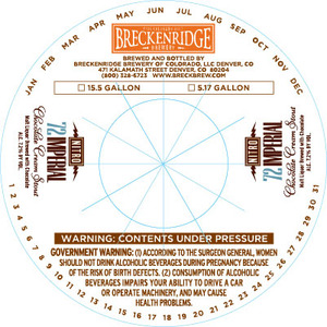 Breckenridge Brewery Nitro 72 Imperial