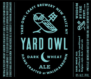 Yard Owl Craft Brewery Dark Wheat Ale