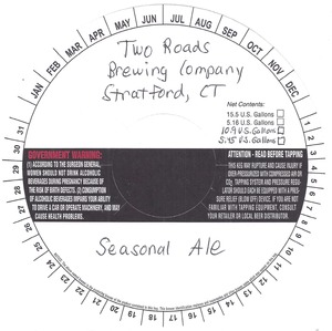 Two Roads Brewing Company Seasonal Ale March 2014