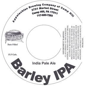 Appalachian Brewing Co Barley IPA