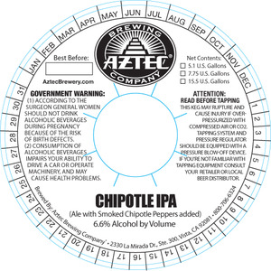 Aztec Chipotle IPA April 2014