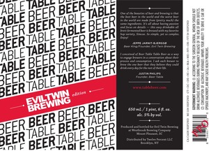 Evil Twin Brewing Table Beer