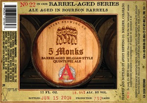 Avery Brewing Company 5 Monks Barrel-aged Belgian-style