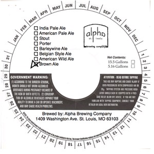 Alpha Brewing Company Brown Ale