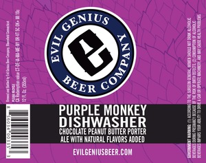 Evil Genius Purple Monkey Dishwasher